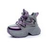 Autumn new velvet warm inner height increase cm thick-soled casual versatile lace-up women's shoes platform shoes