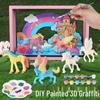 Unicorn Castle 3D Puzzle and Coloring Frame Set