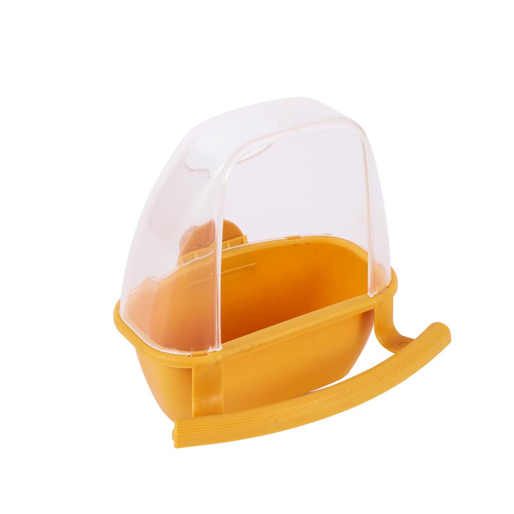 1Pc Bird Feeder Parrot Cage Hanging Feeding Bowl Spill and Splash Proof Parakeet Feeder Box Plastic Food Container Bird Supplies