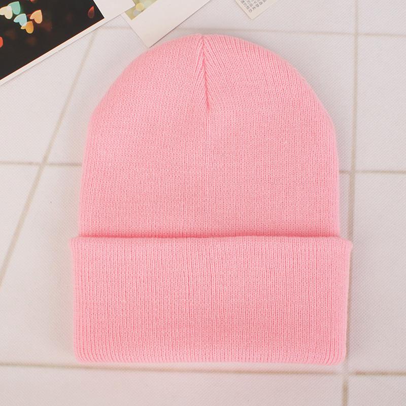 Adult Thick Warm Rabbit Fur Beanie Cap Men Women Solid Knitte Hat Solid Multi Colors Skullies Ski Hip Hop