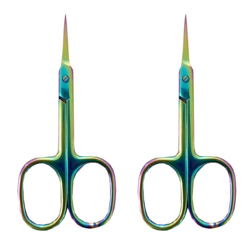 1/2pcs Professional Manicure Scissors Stainless Steel Cuticle Scissors Dead Skin Remover For Nails Art Clippers Russian Eyebrow