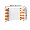 Inflatable Water Foldable Hammock Mesh Backrest PVC Stripe Floating Lounge Mattress Portable Float Summer Party Beach Pool Lake