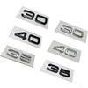 30 35 40 45 50 55 rear trunk displacement number mark car stickers for 136a A4L A5 Q357 A8L refit labels fender side digitala136