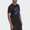 Adidas Originals Logo Letter Pattern Design Versatile Breathable Short Sleeve T-Shirt Men T-Shirts Black HC7116