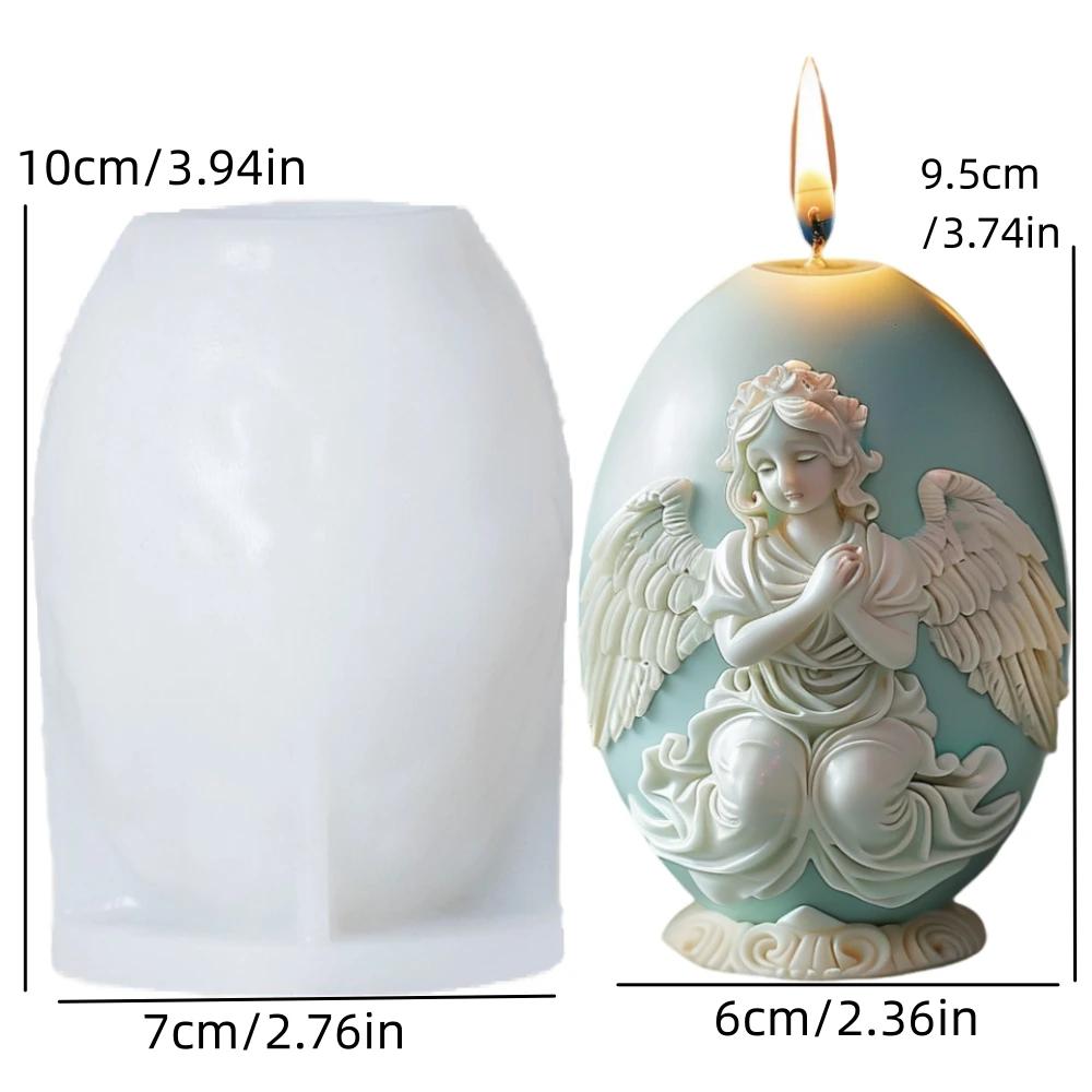 3D Rabbit plant relief egg candle silicone mold Easter rabbit flower plant relief egg resin mould Easter relief egg gypsum molds