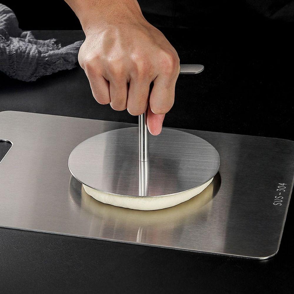 Round Dough Presser Stainless Steel Patty Maker Grill Tool Patties Smasher  Pastry