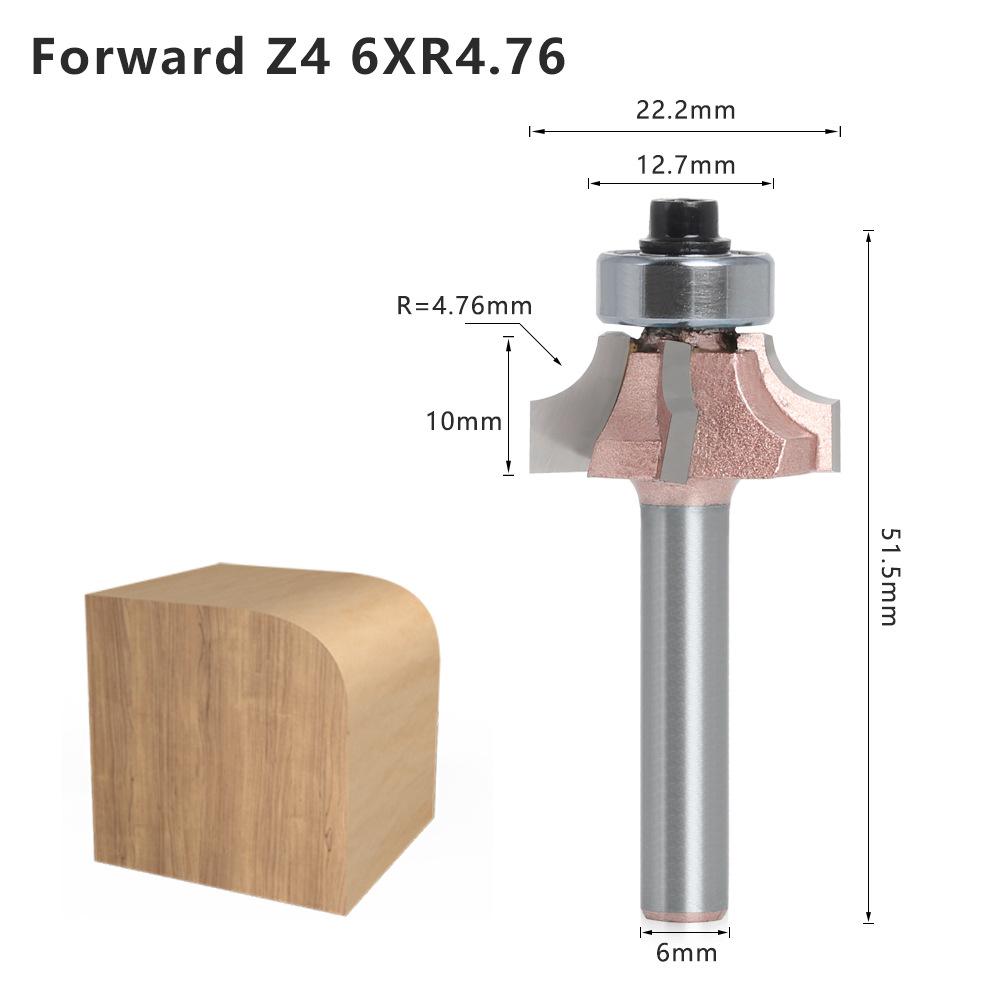 Four-Blade Rounded Corner Knife, Edge Banding Knife, Forward Rotation And Reverse Rotation, Double R Line Knife, Woodworking Decoration Cabinet Door