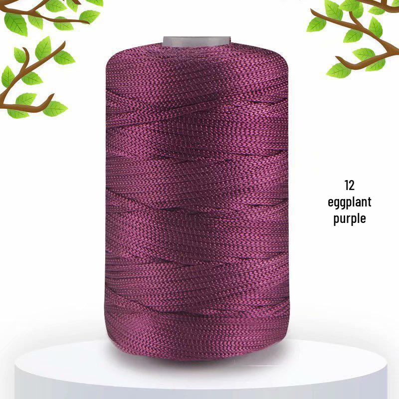 125g Lightweight Ice Silk Linen Yarn for Summer Hats, Medium-Fine Knitting, DIY Bags, Cushions & Shiny Hollow Yarn