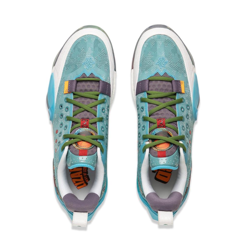 Scarpe da Basket Li Ning All City 13 Basse da Uomo Blu Verde ABAV017-4