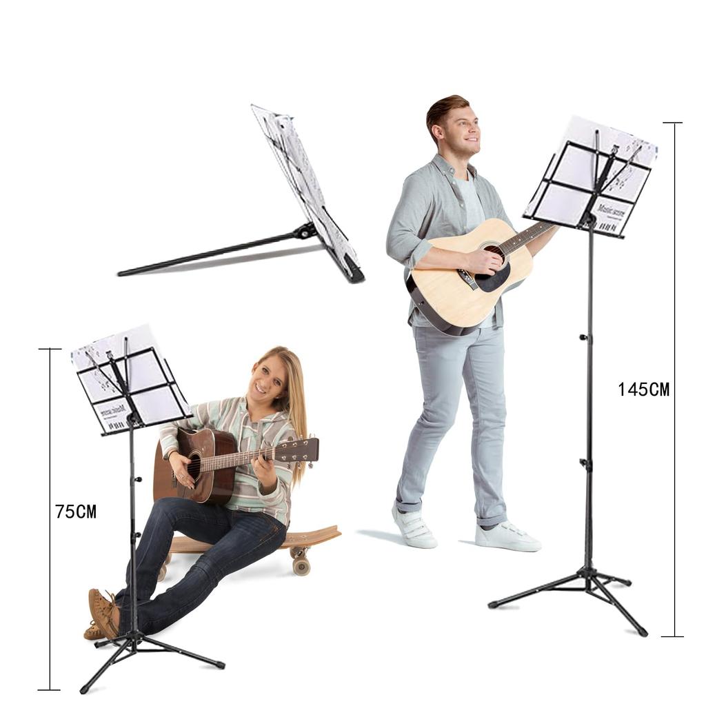 YCHIRO Portable Music with Carry Case Stand, Foldable,