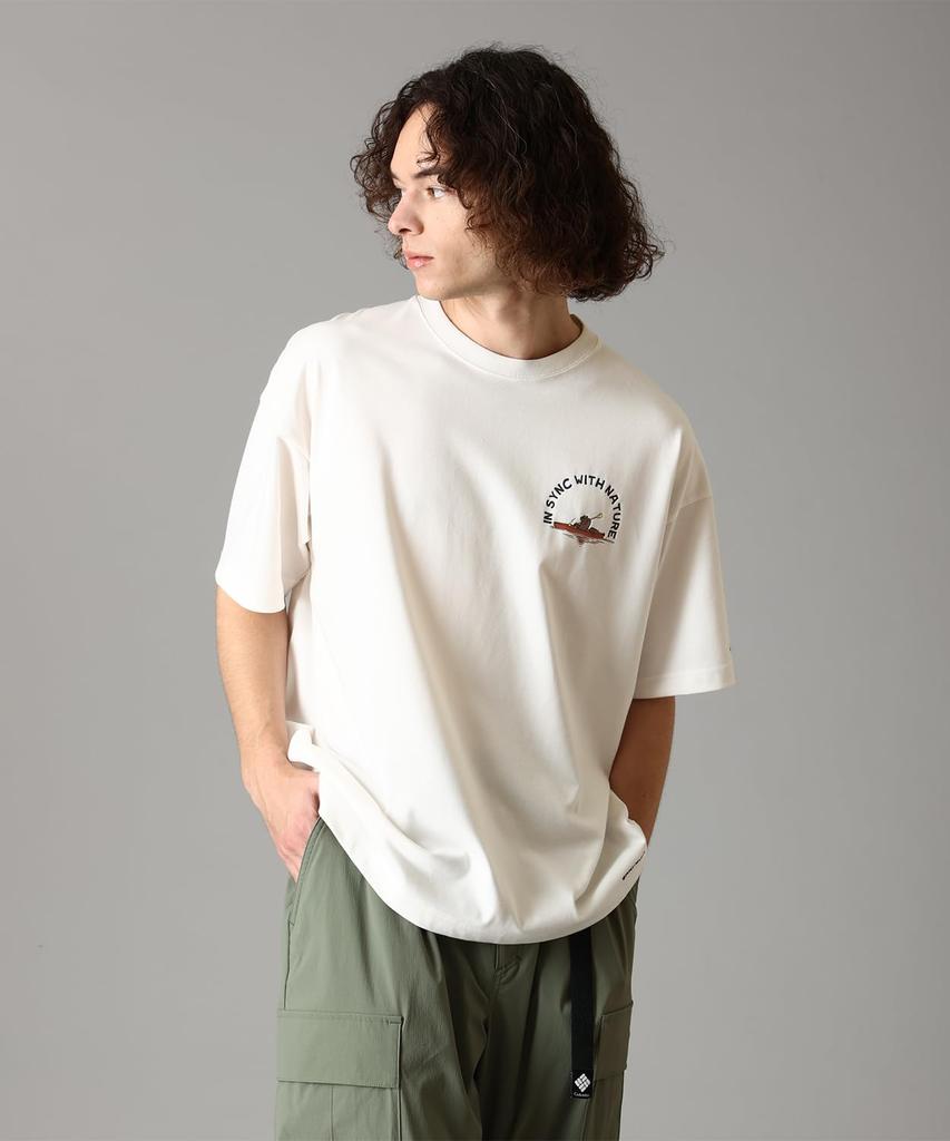 Lake to Avenue Graphic Short Sleeve PG2040 Sea Salt Kayak XL Size [Columbia] T-Shirt