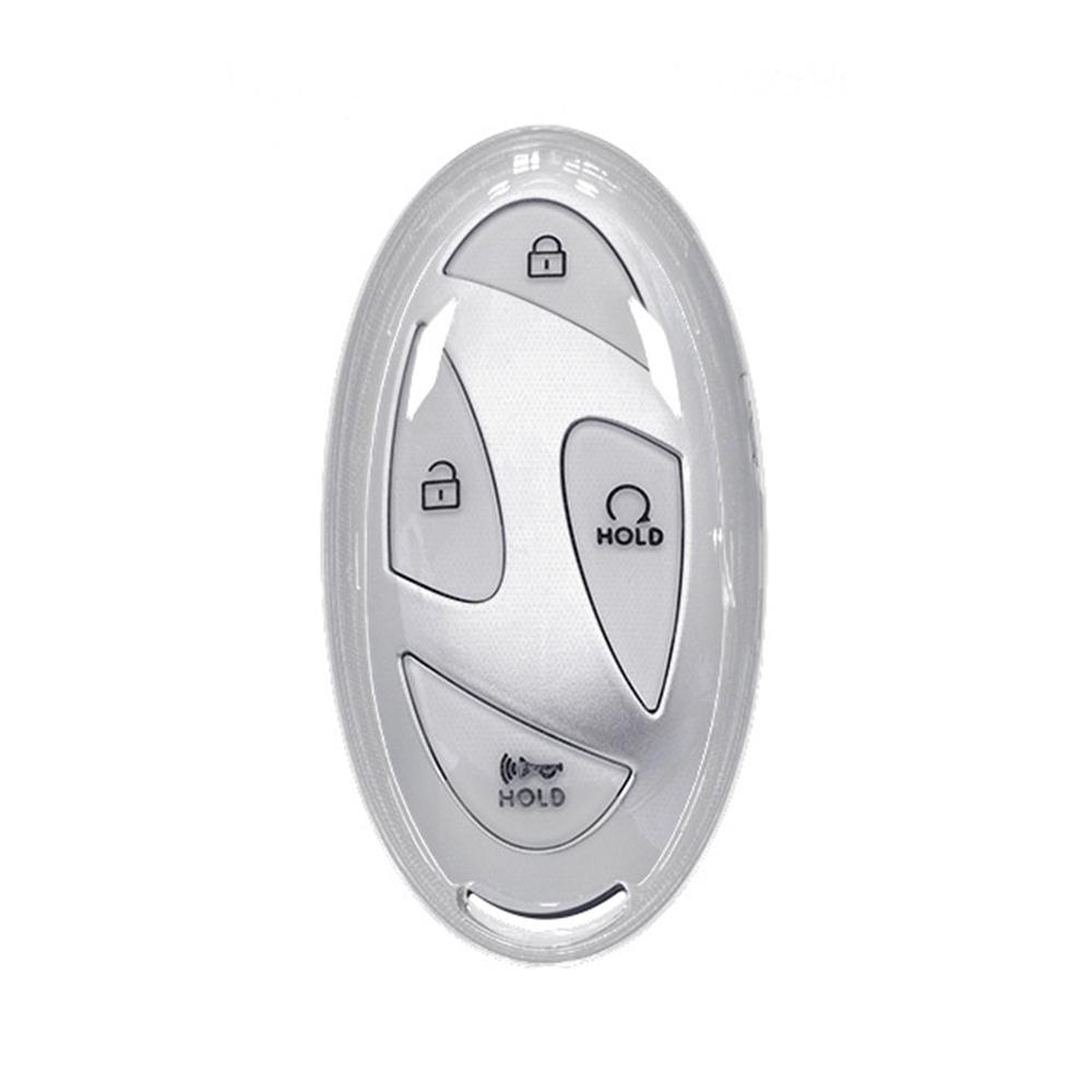 Clear Transparent TPU Key Fob Cover for Hyundai 2025 2026 Kona N-Line/Elantra SEL/IONIQ 6/9- Scratch-Resistant Remote Protector