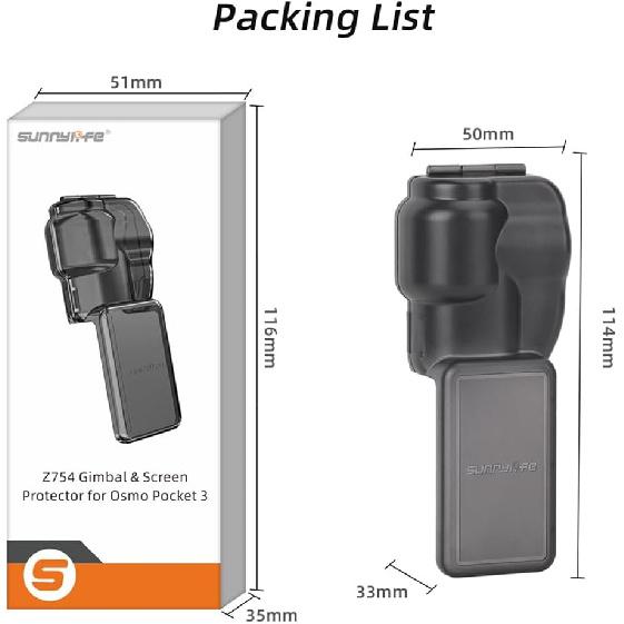 Pocket 3 Lens Hood Cover Gimbal Camera Protector Sunshade Cover for DJI OSMO Pocket 3