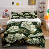 Money Pattern Design Three-Piece Set  Kid'S And Adults' Bedroom Decor, Exquisite Three-Piece Bedding Set Gift