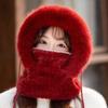 Coldproof Scarf Mask Integrated Hat Warm Lei Feng Hat New Helmet Cap  Unisex
