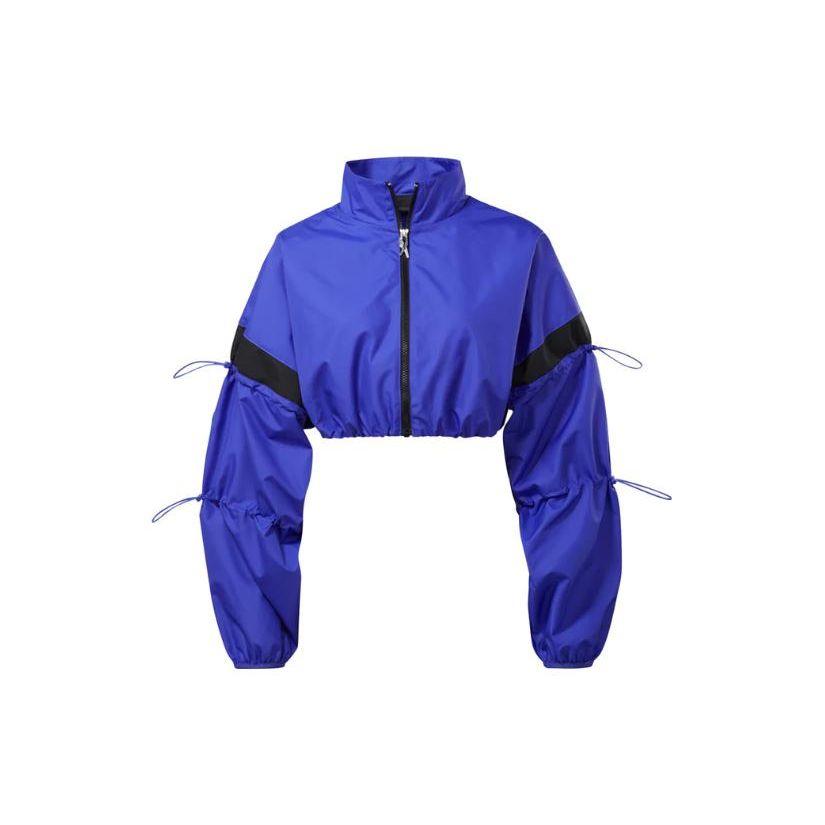 

Reebok SS23 Color Block Stand Collar Short Zip Long Sleeve Jacket Women jackets Blue HM5050-500 S