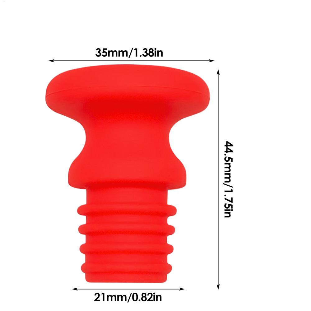 Silicone Wine Seal Stopper Wine Bottle Sealed Cover Caps Food-Grade Gadgets for Bar Soda Liquor Champagne Household Kitchen