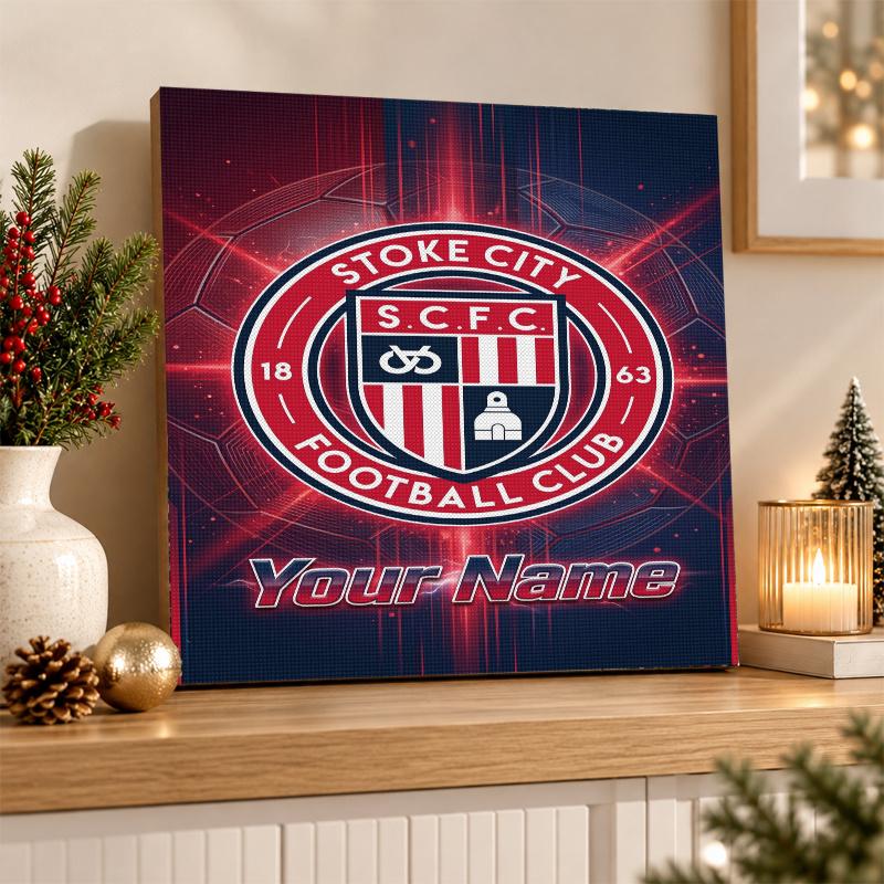 Stoke City FC Custom Name Text 5D Diamond Painting Kit DIY Full Drill Diamond Art Decoration