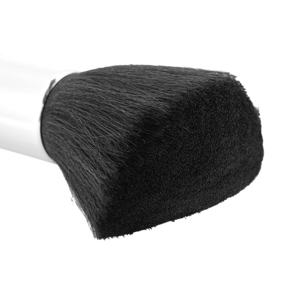 Comfortable Handle Hair Clean Hairbrush Soft Neck Face Duster Brush Barber Salon фиолетовый