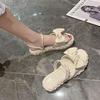 2025 Trendy Women's Sandals: Versatile Bow-Embellished Thick-Soled Fairy Style for Summer