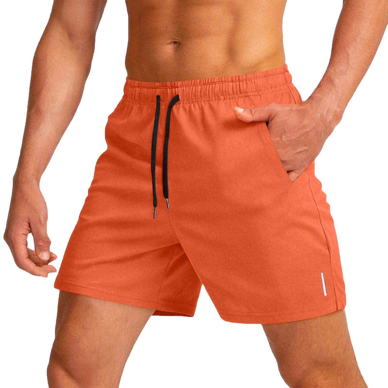 

Men s Outdoor Sports Running Five-pocket Pants Casual Shorts M шафрановый