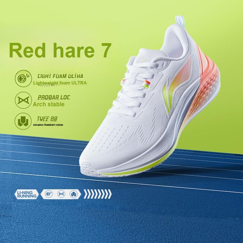 Li Ning Red Rabbit 7 Ležérní Všestranné Pohodlné Odpružení Tlumení Nárazů Protiskluzové Lehké Nízké Běžecké Boty Dámské tenisky ARPV024-1