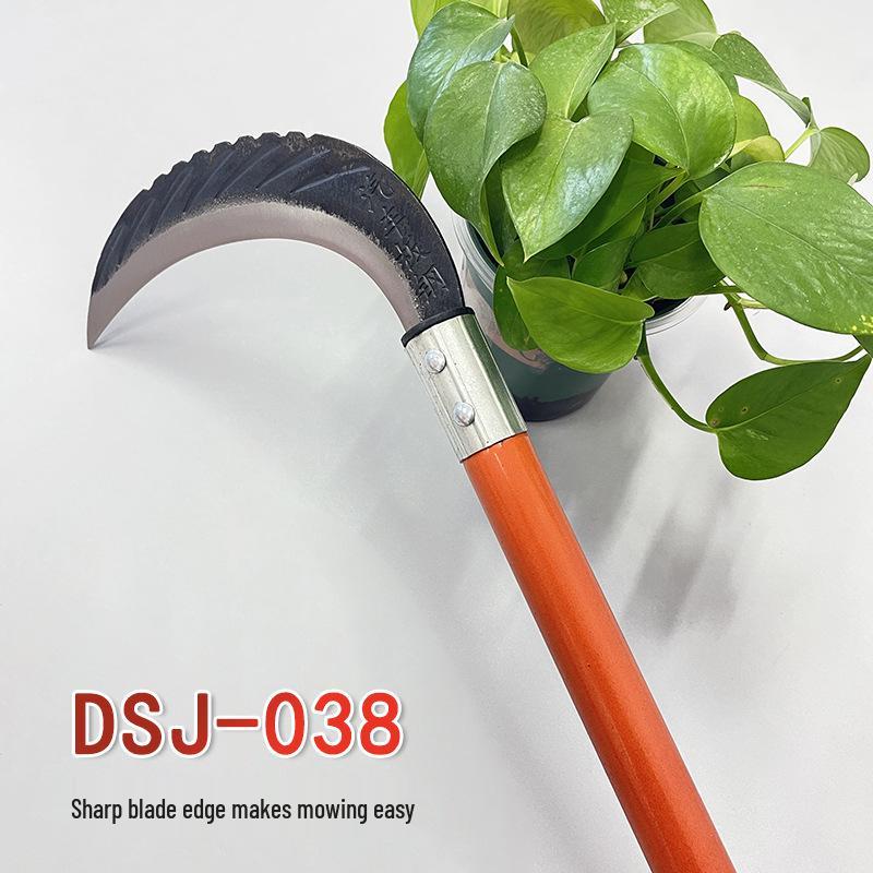 Long Handle Manganese Steel Sickle: Agricultural Weeding, Grass Cutting, and Corn Harvesting Tool