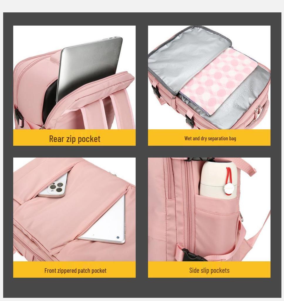 Men's Large Capacity Waterproof Travel Backpack for Laptops