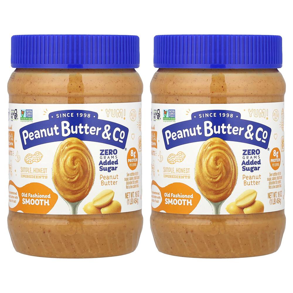Peanut Butter & Co. Old Fashioned Smooth Peanut Butter, 454g (16 oz) - 2 Pack