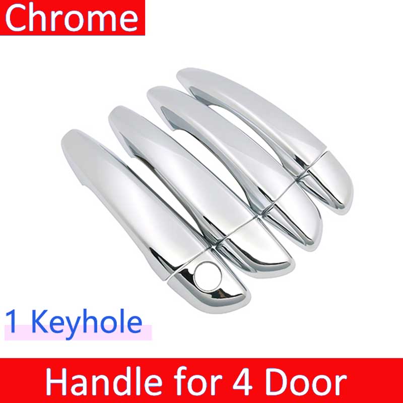 Car Chrome Door Handle Cover Trim Set for Peugeot 3008 MK2 P84E 2017~ Auto Luxuriou Chrome Exterior Accessories 2nd Gen