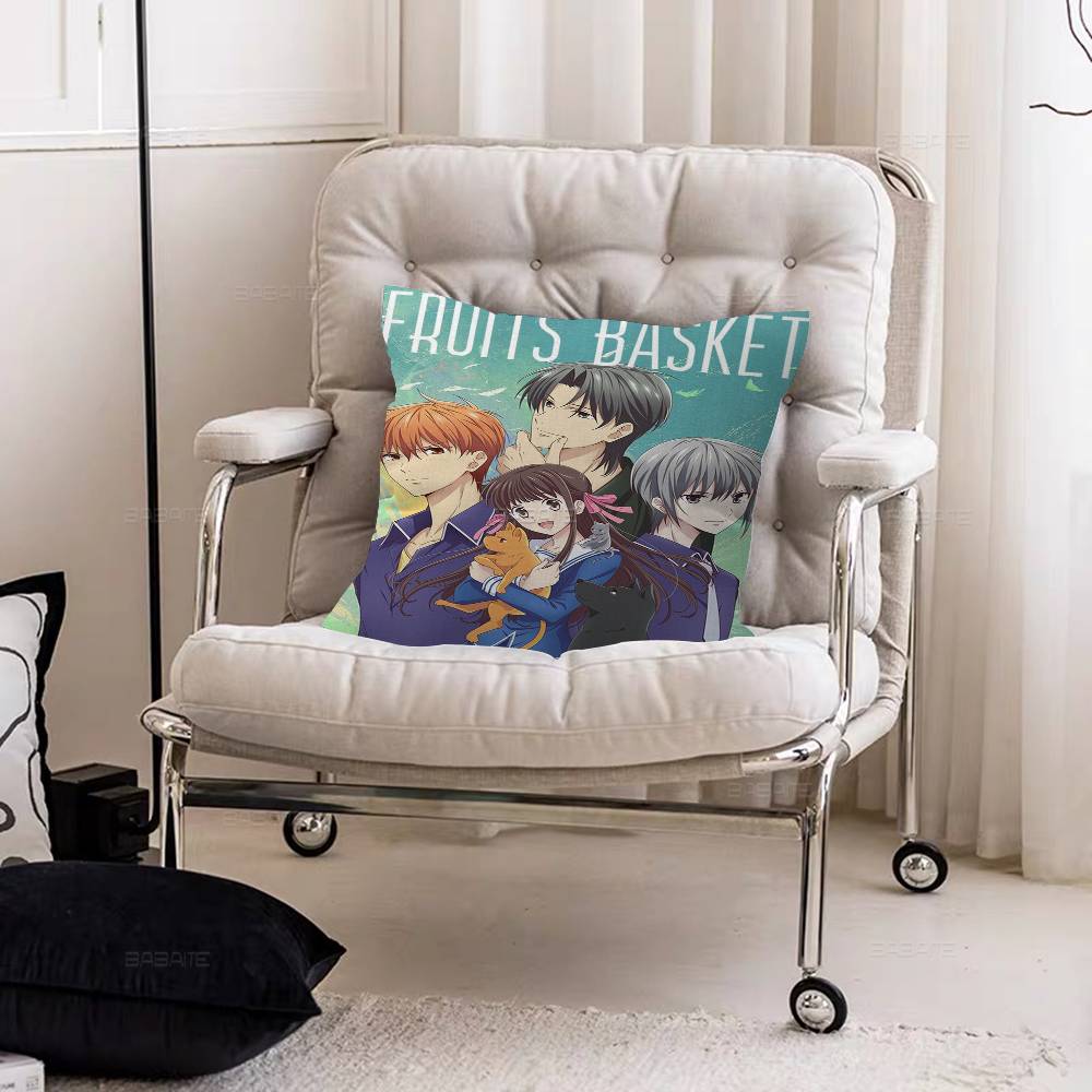 Anime Fruits Basket Cushion Cover Pillow Cover Decor Pillowcase Printed Cushion Case for Couch