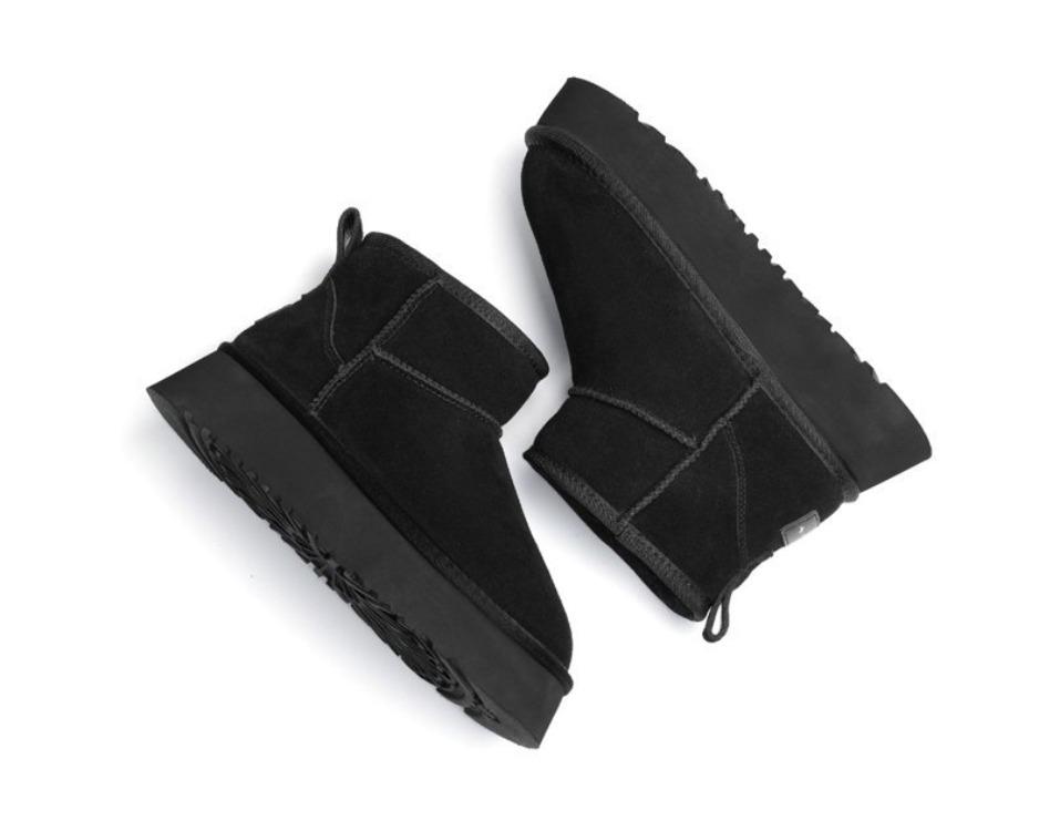 2023 Kalın tabanlı Kar Botları Kadın Kürk Bir Kadın Yükseltilmiş Yastıklı Kalınlaşmış Pamuk Ayakkabı Kış