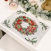 Creative Christmas Table Mats Featuring Colorful Knitted Fabric Designs For Festive Dining