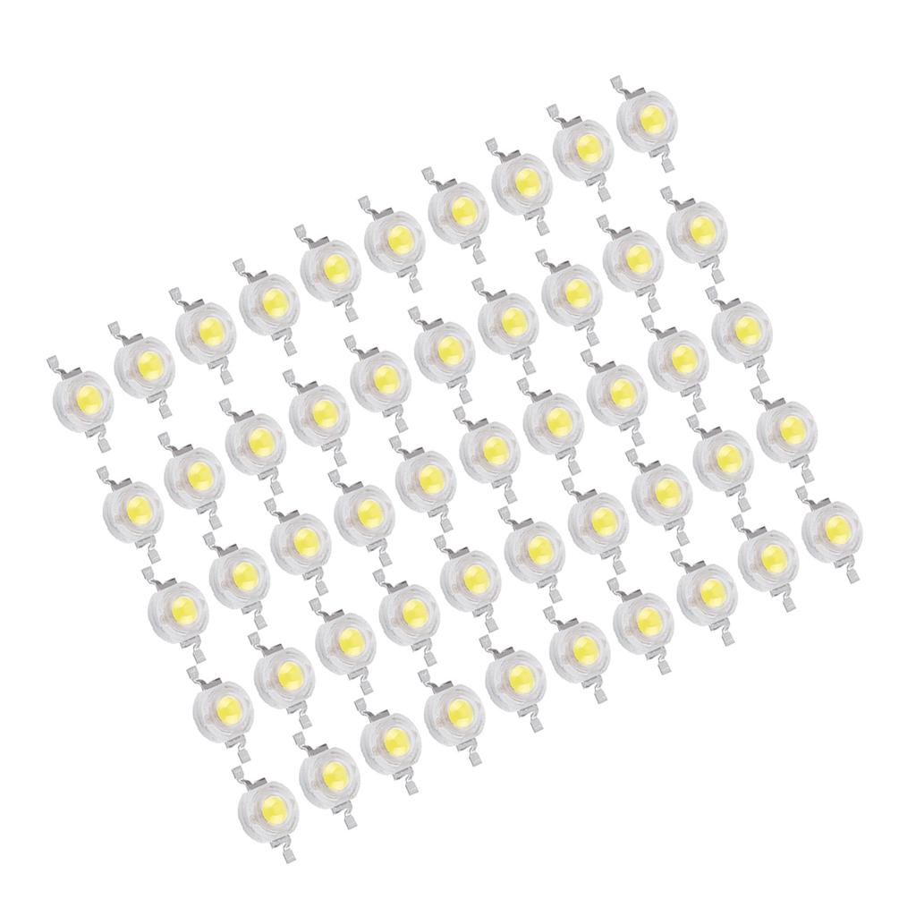 50pcs SMD 1W Cool Warm White LED Lamp Beads Bulb Chip For Floodlight Spotlight High Power New