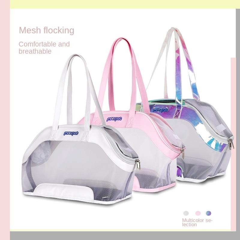 Tragbare Tasche für Katzenausflüge, Katzentasche, Pomeranian, modische, atmungsaktive Tasche, Teddy, Chihuahua, Welpenausflugstasche