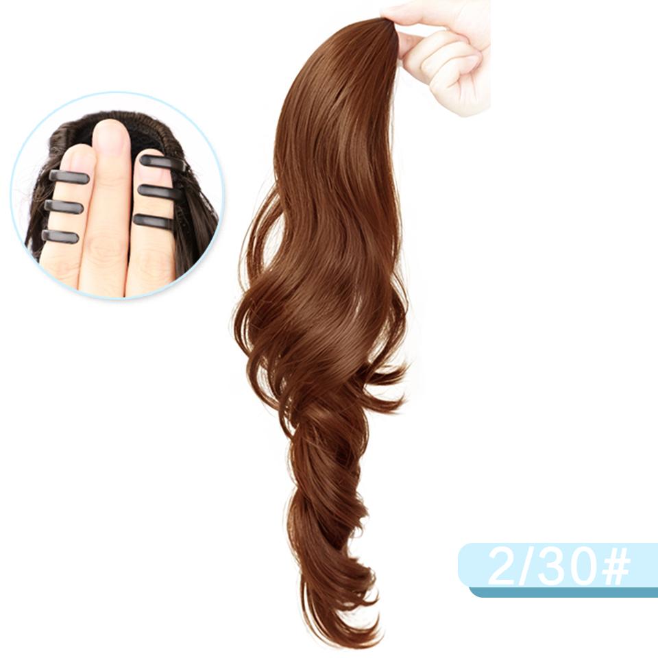 Curly Side Ponytail Synthetic Wig for Women Small Clip-in Curly Ponytail Wig Suitable for Beginners To Wear Everyday