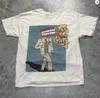 Übergröße Sommer Damen Vintage Talking Heads T-Shirt Baumwolle Atmungsaktiv Stilvoll Vielseitig Street Style Oversized