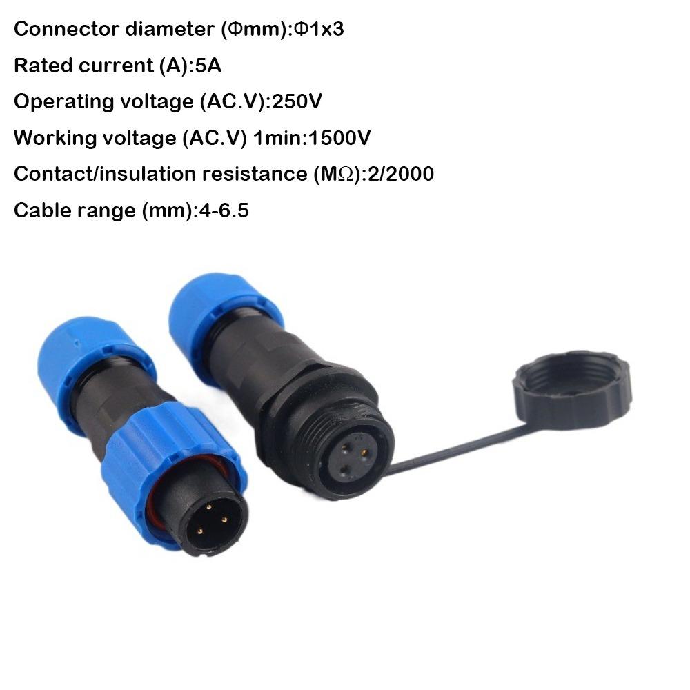 SP13 Waterproof Connector Docking Connector Socket Plug Male Female Plug Socket  Electrical