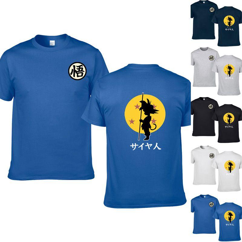 Dragon Anime Ball Z Goku Short Sleeve Tshirt Tee Goku Cotton T Shirt Tops Shirt