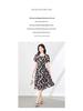 Nanyou Tencel Linen Tie Waist Mid-Length Summer Dress - Elegant Women's Short Sleeve for Vacation