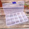 3 Jewelry Boxes, Transparent 15 Grid Storage Box, Plastic Box, Components, Fishing Gear Box, Dust-proof PP Packaging Box