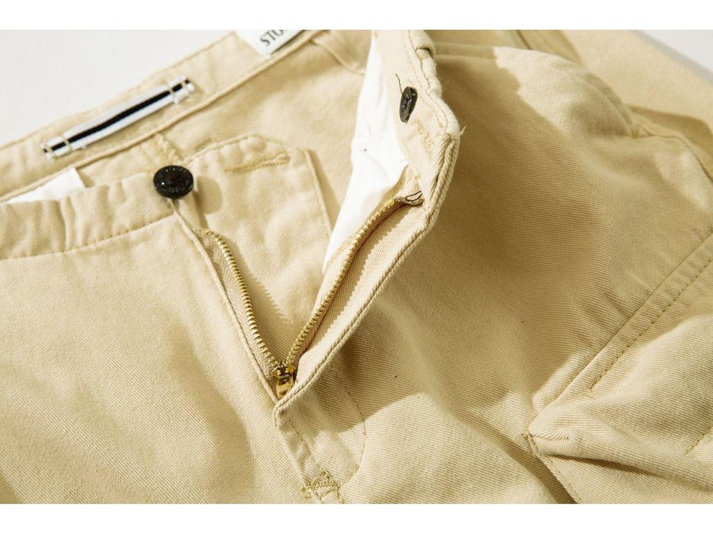 Stone Washed Casual European & American Four-Pocket Loose Solid Color Overalls