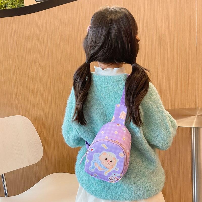 School bag new bag cartoon cute bear crossbody small backpack baby change bag breast bag