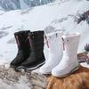 TUINANLE Winter Men's Large Size Plus Velvet Rubber Bottom Winter Shoes Men's Winter Snow Boots High Top