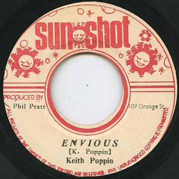 

7inch Record KEITH POPPIN SUNSHOT BAND Envious Dub Envious NONE Sunshot Jamaica Reggae Ska Dub Used