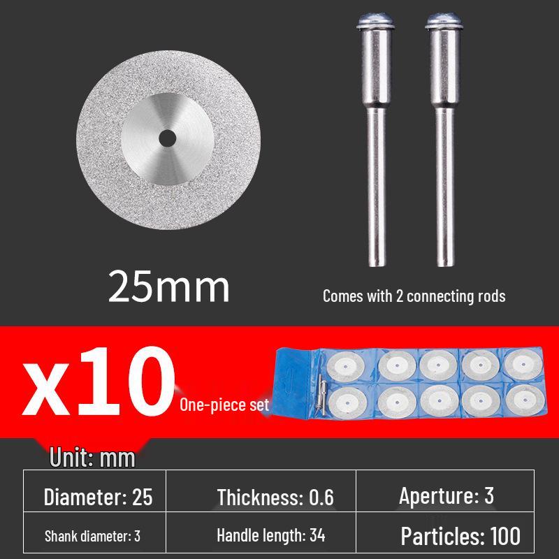 Diamond Blade for Jade, Ceramic, and Glass Cutting - Toothless Saw for Grout Cleaning and Gap Filling with Electric Grinder