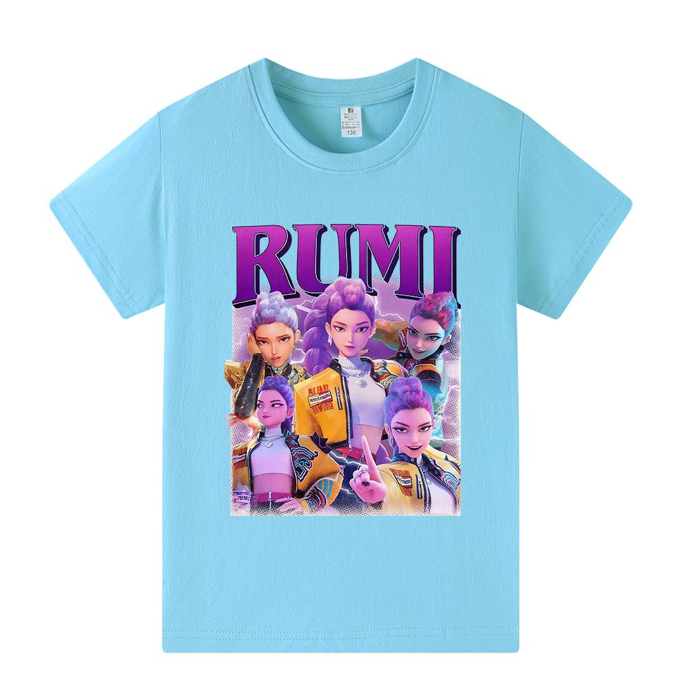 Kpop Demon Slayer Group Kids Short Sleeve T-Shirt