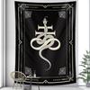 Tarot Psychedelic Scene Art Tapestry Occult Witchcraft Divination Wall Hanging Hippie Boho Decor Bedroom Home Decor