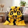 Coperta Borussia Dortmund Coperta di Flanella Morbida Accogliente Peluche Coperta da Divano Letto Leggera Decorazione per la Casa