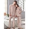 Coral Fleece Couple Pajamas Spring And Autumn Thickened Men'S And Women'S Long-Sleeved Loungewear Autumn And Winter Island Fleece Large Size Warm Suit